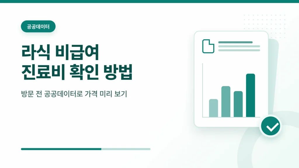 라식 비급여 진료비 확인 방법